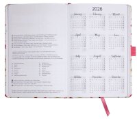 SIGEL Buchkalender Jolie 2026 Bloom pink, 1 St.