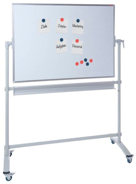 DAHLE Mobiles Whiteboard 96180 Basic 150,0 x 100,0 cm weiß lackierter Stahl