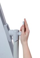 DAHLE Mobiles Whiteboard 96181 Basic 180,0 x 120,0 cm weiß lackierter Stahl