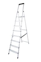KRAUSE Stehleiter einseitig MONTO Solidy silber 8 Stufen,...