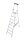 KRAUSE Stehleiter einseitig MONTO Solidy silber 8 Stufen, H: 250,0 cm