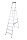 KRAUSE Stehleiter einseitig MONTO Solidy silber 8 Stufen, H: 250,0 cm
