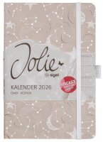 SIGEL Buchkalender Jolie 2026 Cosmic Fantasy Beige, 1 St.