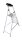 KRAUSE Stehleiter einseitig MONTO Safety silber 5 Stufen, H: 180,0 cm