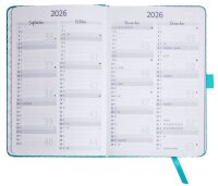 SIGEL Buchkalender Jolie 2026 aqua green, 1 St.  ( J6103 )