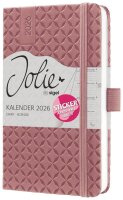SIGEL Buchkalender Jolie 2026 altrosa, 1 St.