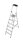 KRAUSE Stehleiter einseitig MONTO Safety silber 6 Stufen, H: 210,0 cm
