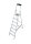 KRAUSE Stehleiter einseitig MONTO Safety silber 7 Stufen, H: 230,0 cm
