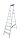 KRAUSE Stehleiter einseitig MONTO Safety silber 7 Stufen, H: 230,0 cm