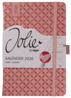 SIGEL Buchkalender Jolie 2026 altrosa, 1 St.