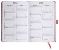 SIGEL Buchkalender Jolie 2026 altrosa, 1 St.