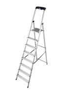 KRAUSE Stehleiter einseitig MONTO Safety silber 8 Stufen,...