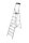 KRAUSE Stehleiter einseitig MONTO Safety silber 8 Stufen, H: 255,0 cm