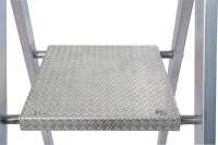 KRAUSE Stehleiter einseitig MONTO Solido silber 5 Stufen, H: 185,0 cm