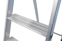 KRAUSE Stehleiter einseitig MONTO Solido silber 6 Stufen, H: 210,0 cm