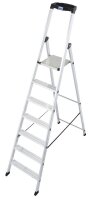 KRAUSE Stehleiter einseitig MONTO Solido silber 7 Stufen,...