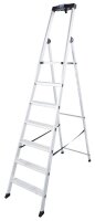 KRAUSE Stehleiter einseitig MONTO Solido silber 7 Stufen,...