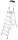 KRAUSE Stehleiter einseitig MONTO Solido silber 7 Stufen, H: 230,0 cm