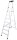 KRAUSE Stehleiter einseitig MONTO Solido silber 7 Stufen, H: 230,0 cm