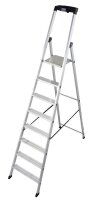 KRAUSE Stehleiter einseitig MONTO Solido silber 8 Stufen,...