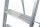 KRAUSE Stehleiter einseitig MONTO Solido silber 8 Stufen, H: 255,0 cm