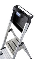 KRAUSE Stehleiter einseitig MONTO Secury mit Multi-Grip silber 5 Stufen, H: 185,0 cm
