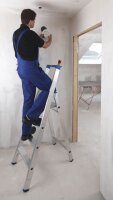 KRAUSE Stehleiter einseitig STABILO silber 4 Stufen, H: 175,0 cm