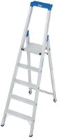 KRAUSE Stehleiter einseitig STABILO silber 5 Stufen, H:...