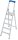 KRAUSE Stehleiter einseitig STABILO silber 5 Stufen, H: 200,0 cm