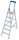 KRAUSE Stehleiter einseitig STABILO silber 6 Stufen, H: 225,0 cm