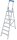 KRAUSE Stehleiter einseitig STABILO silber 7 Stufen, H: 250,0 cm