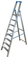 KRAUSE Stehleiter einseitig STABILO silber 8 Stufen, H:...