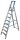 KRAUSE Stehleiter einseitig STABILO silber 8 Stufen, H: 275,0 cm