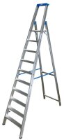 KRAUSE Stehleiter einseitig STABILO silber 10 Stufen, H:...