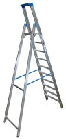 KRAUSE Stehleiter einseitig STABILO silber 10 Stufen, H:...