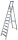 KRAUSE Stehleiter einseitig STABILO silber 10 Stufen, H: 325,0 cm