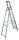 KRAUSE Stehleiter einseitig STABILO silber 10 Stufen, H: 325,0 cm