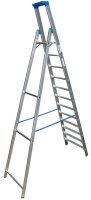 KRAUSE Stehleiter einseitig STABILO silber 12 Stufen, H: 375,0 cm