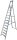 KRAUSE Stehleiter einseitig STABILO silber 12 Stufen, H: 375,0 cm