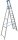 KRAUSE Stehleiter einseitig STABILO silber 12 Stufen, H: 375,0 cm