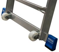 KRAUSE Podestleiter STABILO silber 8 Sprossen, H: 286,0 cm