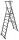KRAUSE Podestleiter STABILO silber 8 Sprossen, H: 286,0 cm