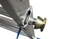 KRAUSE Podestleiter STABILO silber 10 Sprossen, H: 369,0 cm