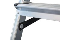KRAUSE Klapptritt MONTO Dopplo silber 2x 3 Stufen, H: 72,0 cm