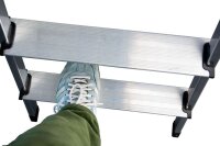 KRAUSE Klapptritt MONTO Dopplo silber 2x 3 Stufen, H: 72,0 cm