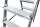 KRAUSE Klapptritt MONTO Dopplo silber 2x 3 Stufen, H: 72,0 cm