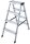 KRAUSE Stehleiter beidseitig MONTO Dopplo silber 2x 4 Stufen, H: 95,0 cm