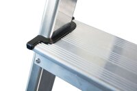 KRAUSE Stehleiter beidseitig MONTO Dopplo silber 2x 7 Stufen, H: 164,0 cm