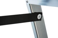 KRAUSE Stehleiter beidseitig MONTO Dopplo silber 2x 8 Stufen, H: 187,0 cm