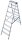 KRAUSE Stehleiter beidseitig MONTO Dopplo silber 2x 8 Stufen, H: 187,0 cm
